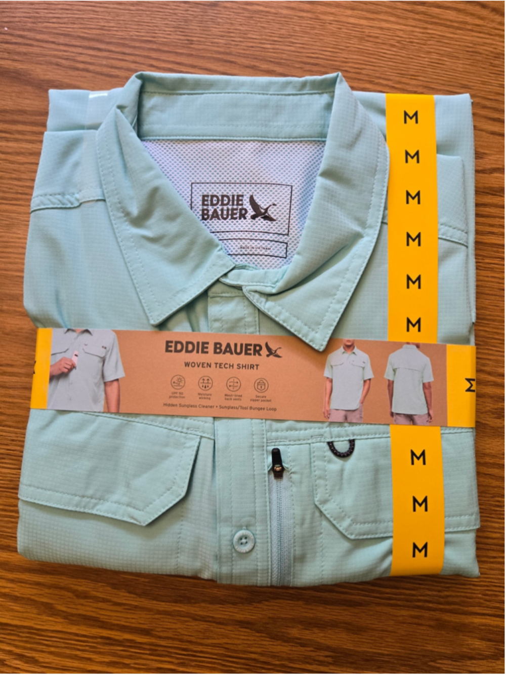 Men's Eddie Bauer Casual Button Down Shirt M Light Blue